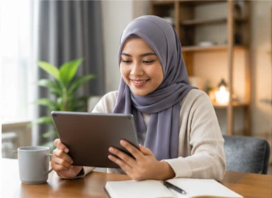 Imej aktiviti maklum balas tinjauan dalam talian